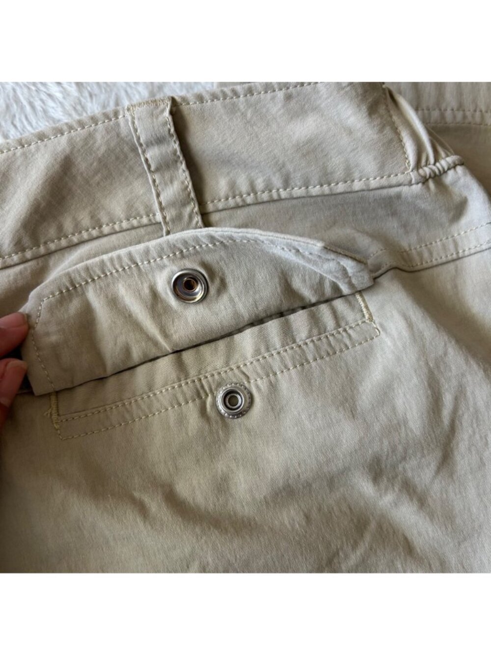 Womens Duluth Khaki Nylon Quick Dry Outdoor Hiking Pants Gorpcore - 18X31 - Picture 4 of 4